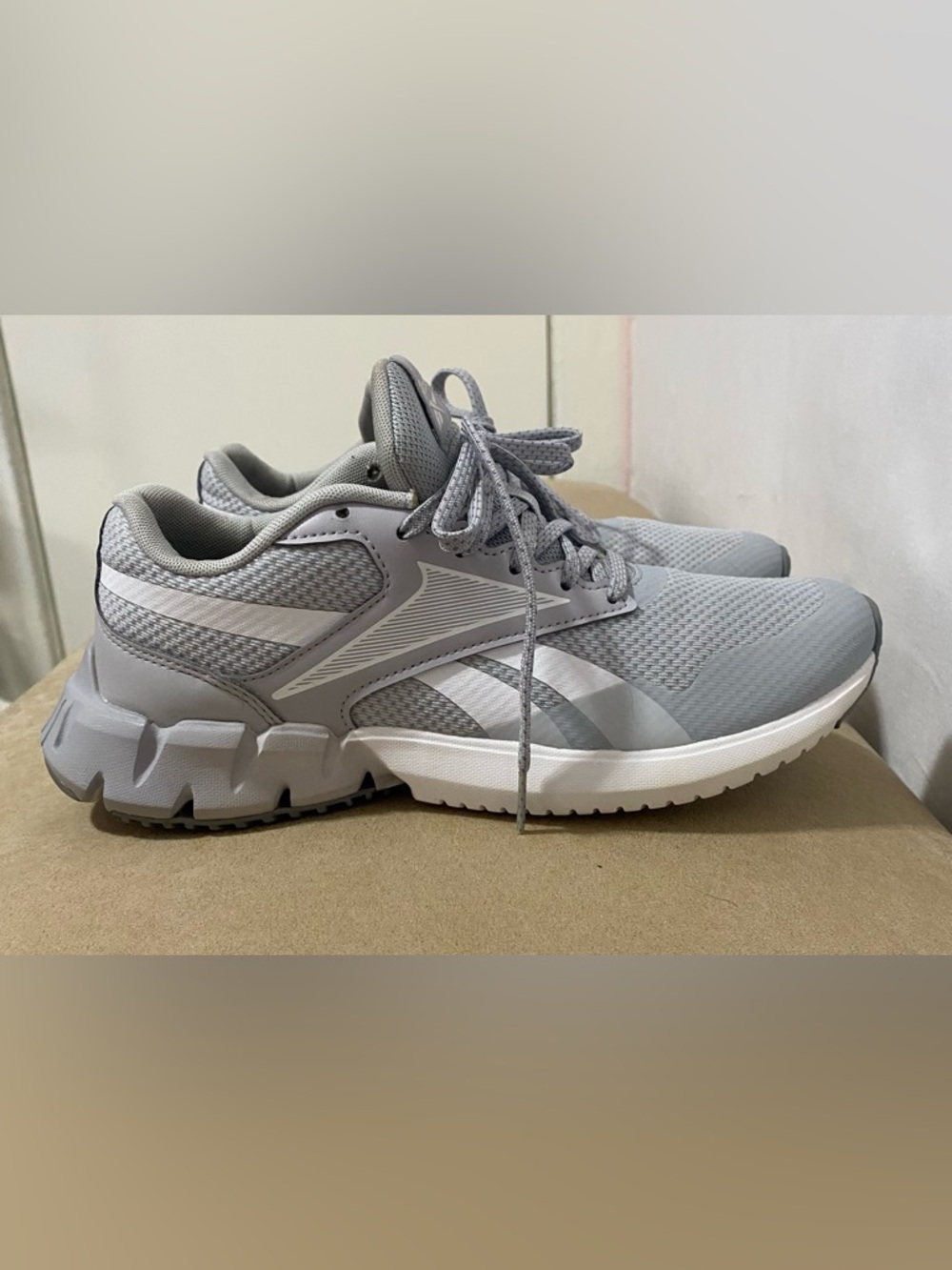 Reebok Light Gray Running Shoes